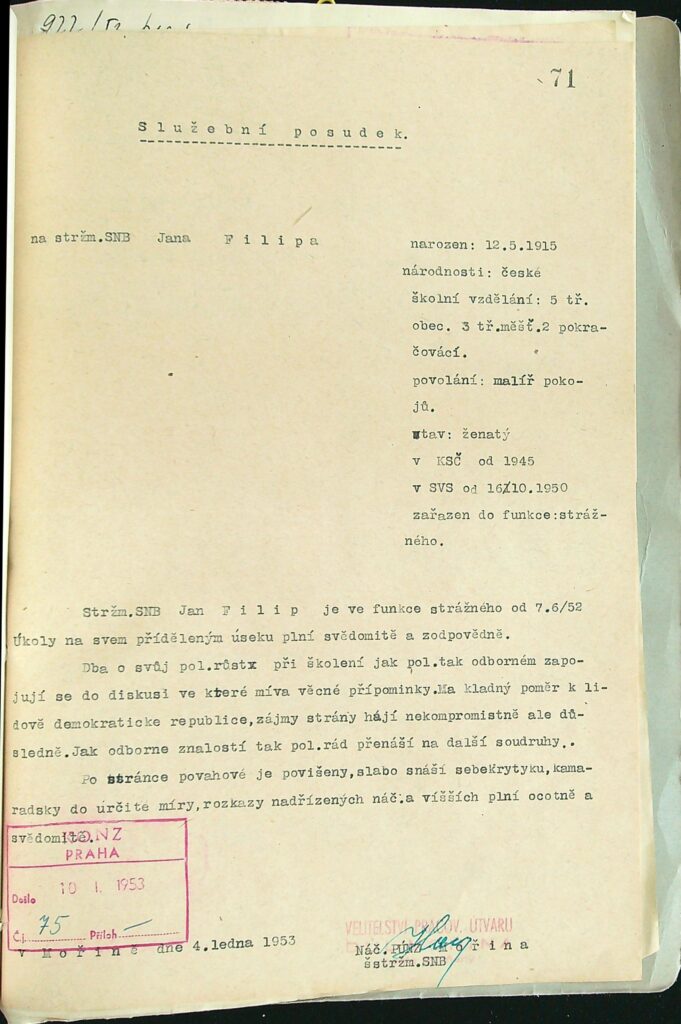 Filip Služební A Kádrové Posudky (1)