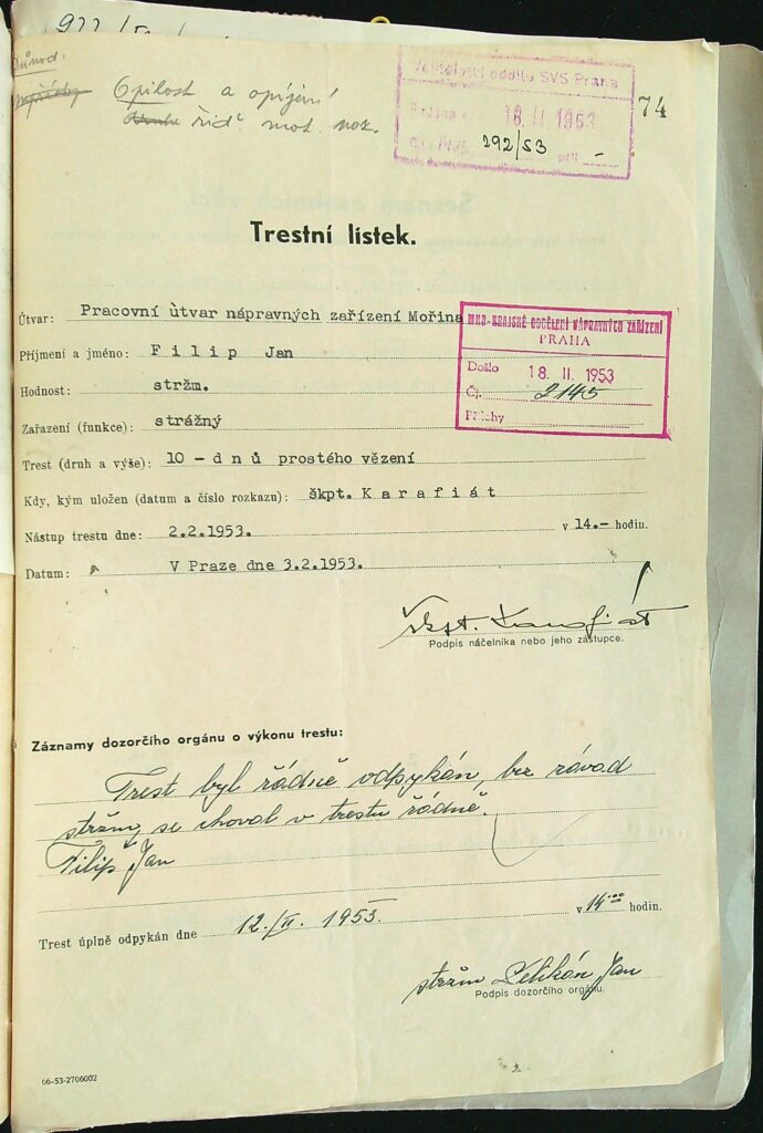 Filip Trestní Lístek (1)