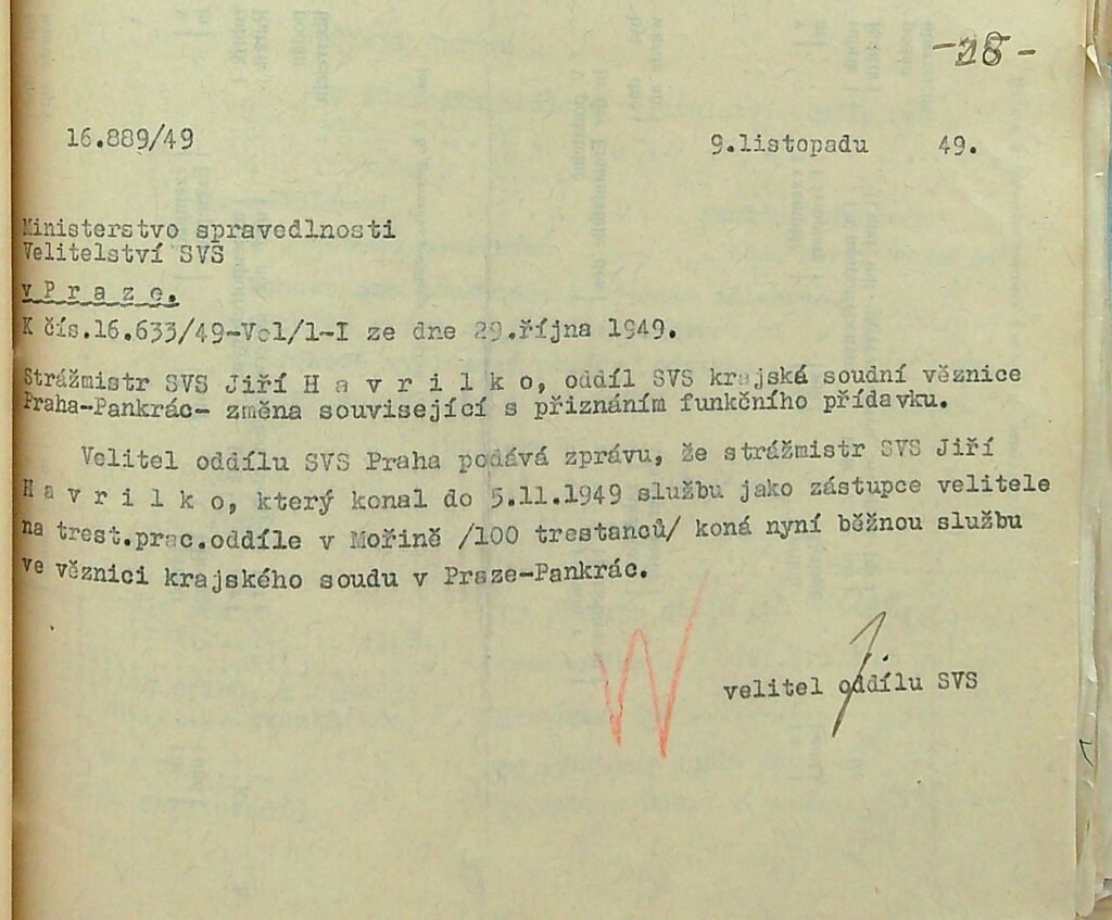 Havrilko Kázeňské Přestupky, Záznamy O Trestech A Výpovědi (7)