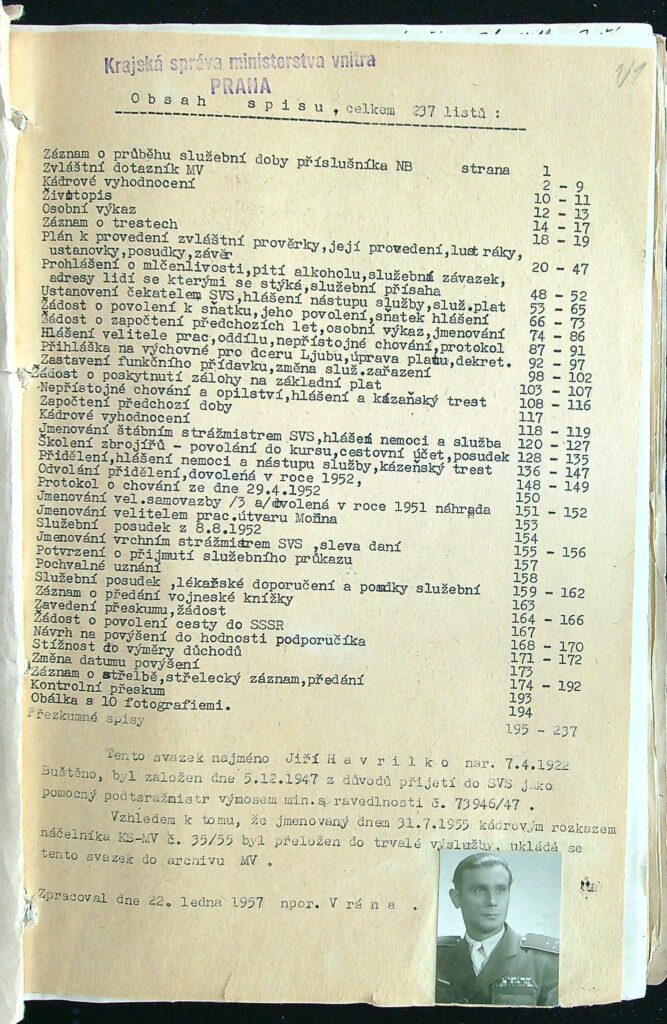 Havrilko Obsah Spisu