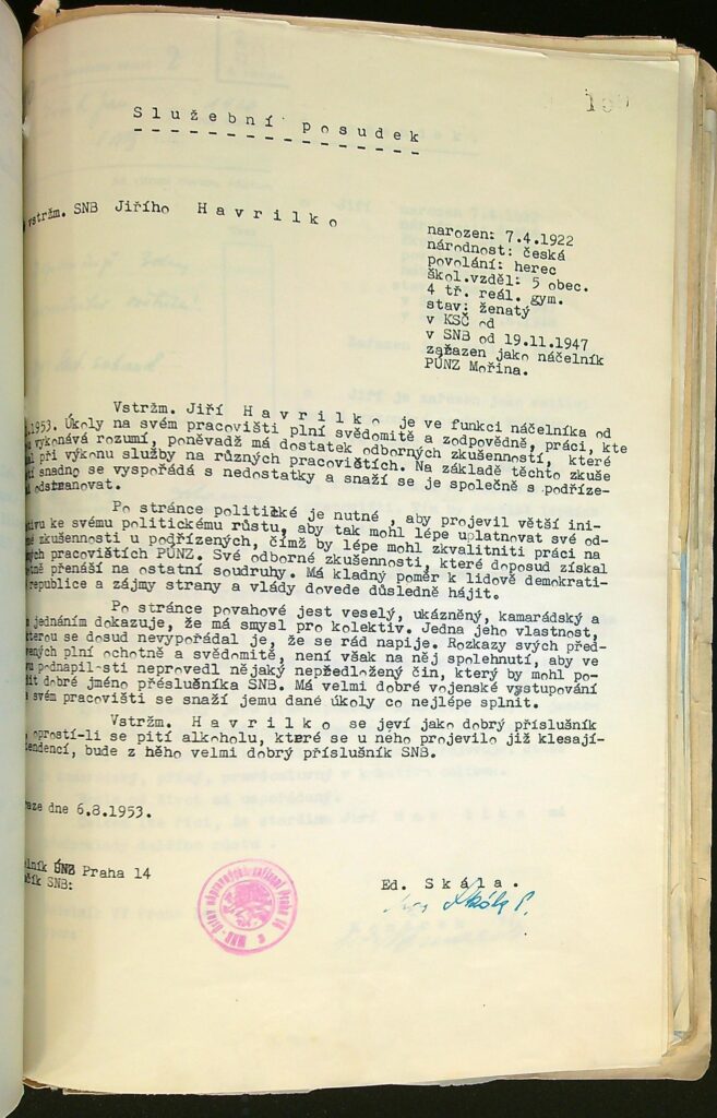 Havrilko Služební Posudky A Zhodnocení (2)