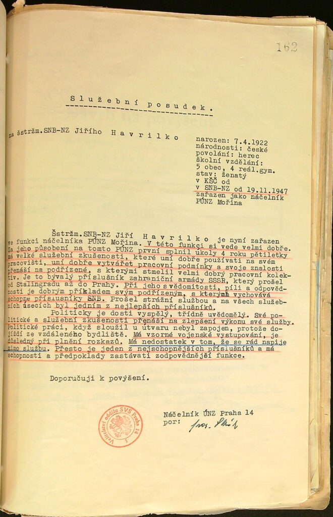 Havrilko Služební Posudky A Zhodnocení (3)