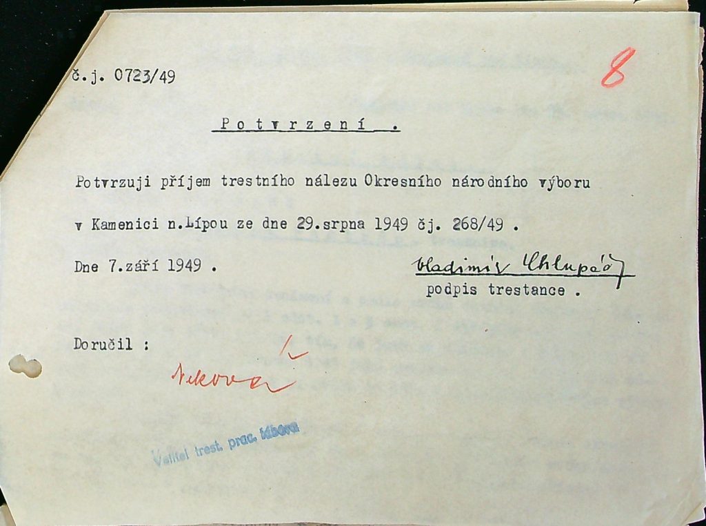 Chlupáč Osobní Vězeňský Spis (115)