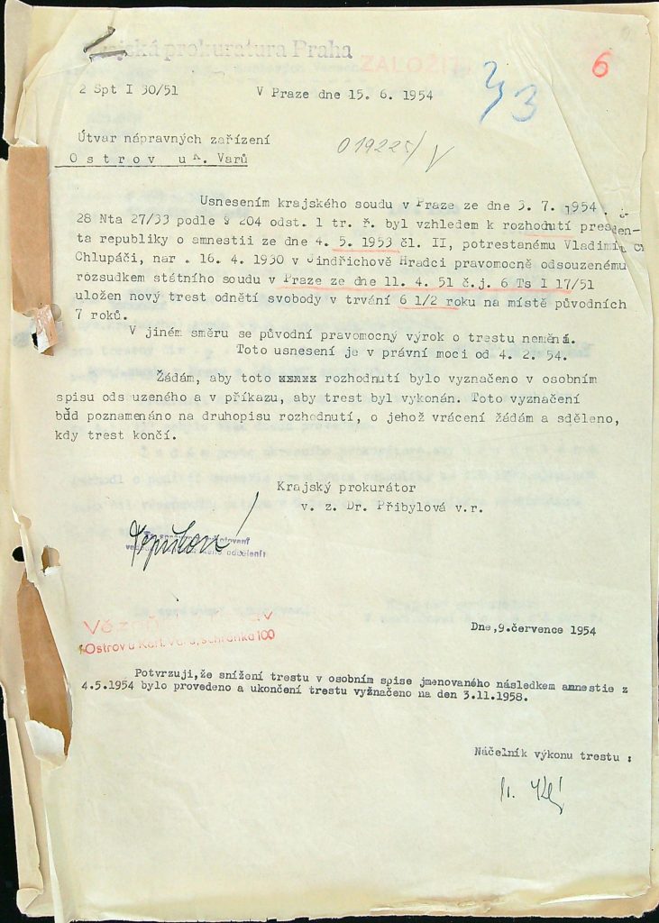 Chlupáč Osobní Vězeňský Spis (12)