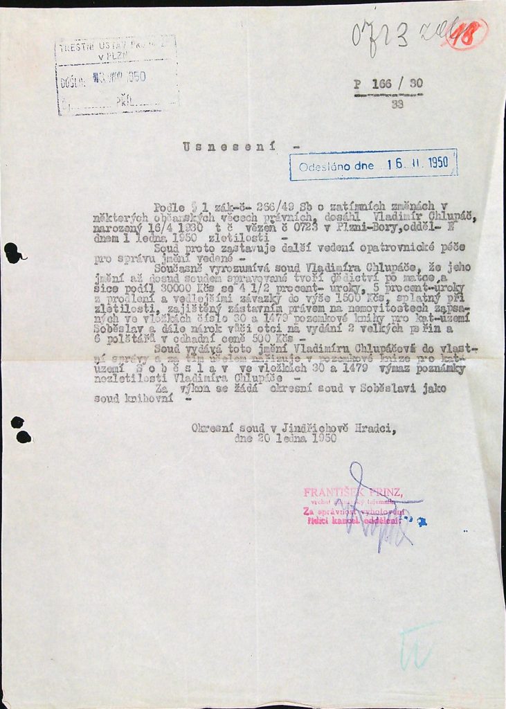 Chlupáč Osobní Vězeňský Spis (124)