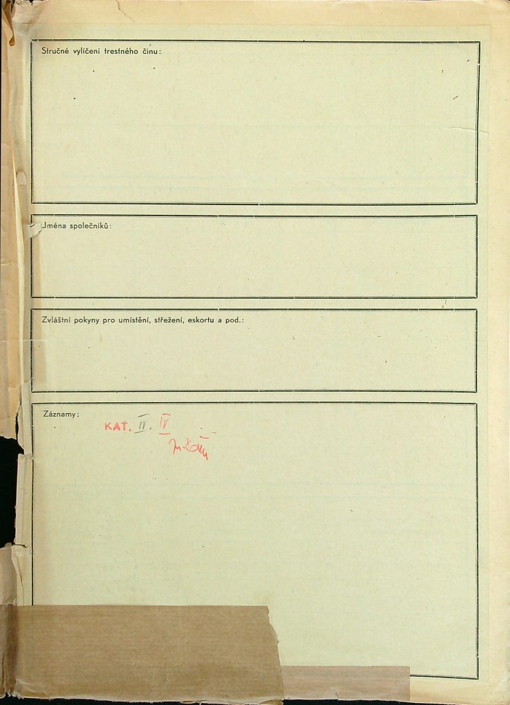 Chlupáč Osobní Vězeňský Spis (134)