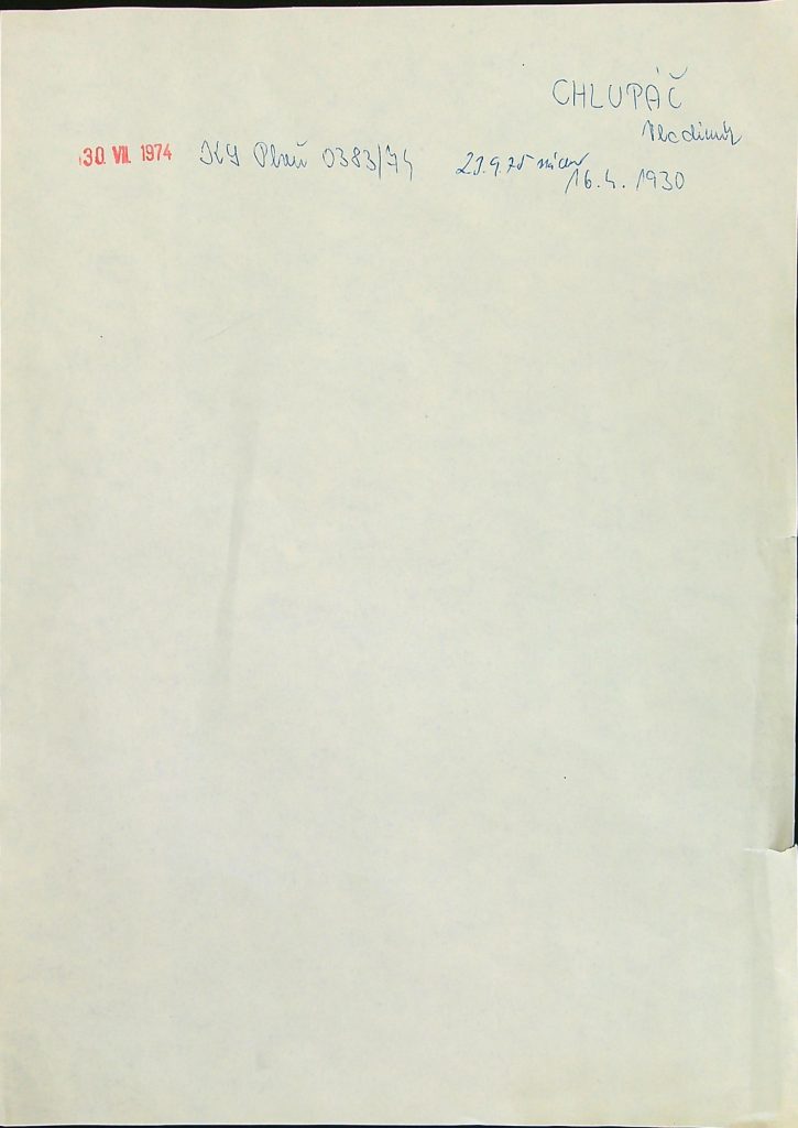 Chlupáč Osobní Vězeňský Spis (3)