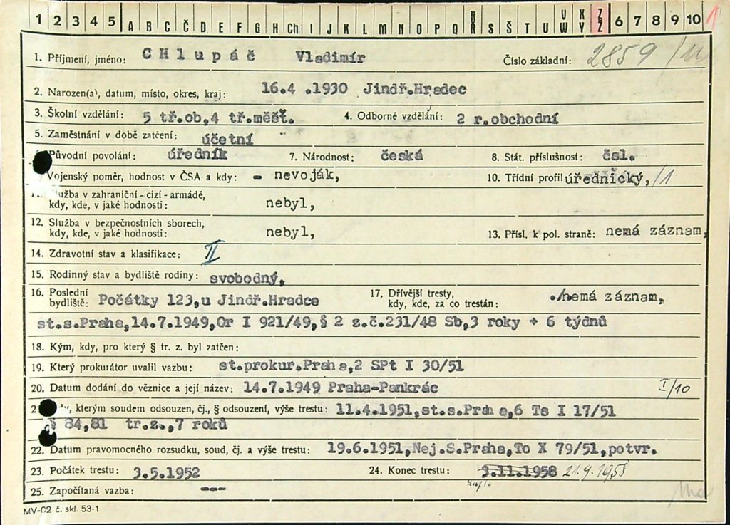 Chlupáč Osobní Vězeňský Spis (4)