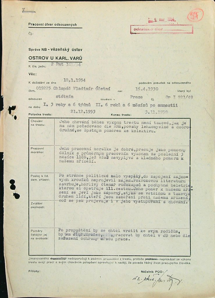 Chlupáč Osobní Vězeňský Spis (55)