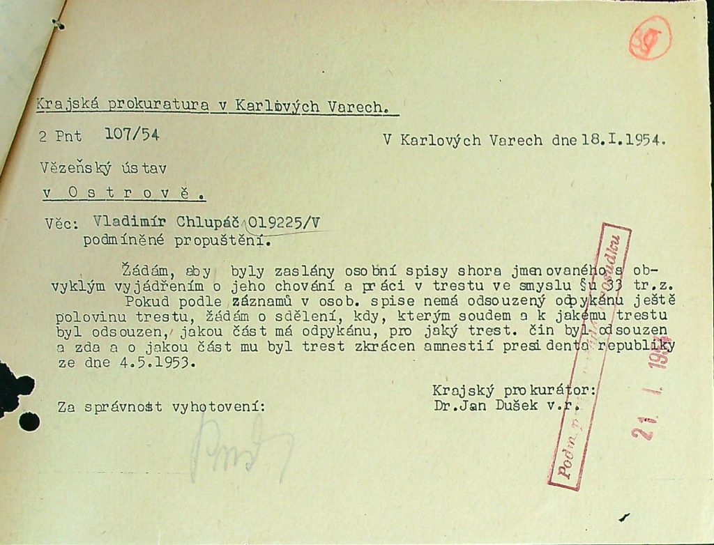 Chlupáč Osobní Vězeňský Spis (57)