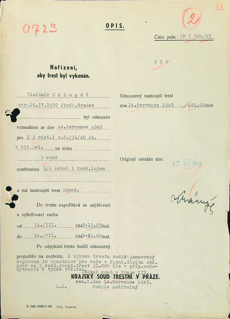 Chlupáč Osobní Vězeňský Spis (72)