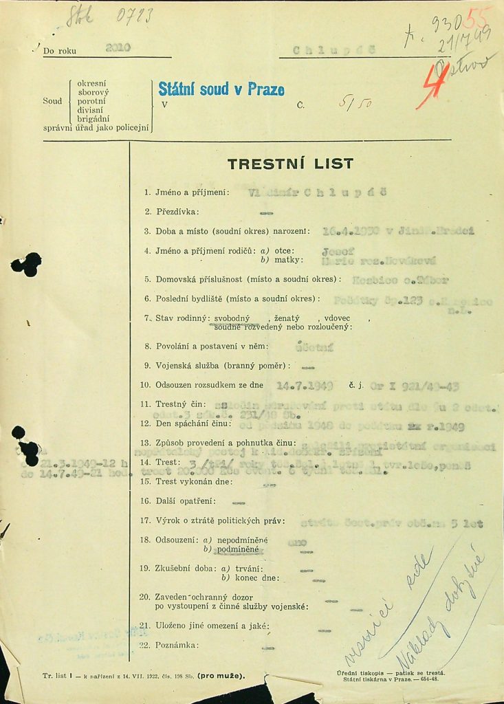 Chlupáč Osobní Vězeňský Spis (76)