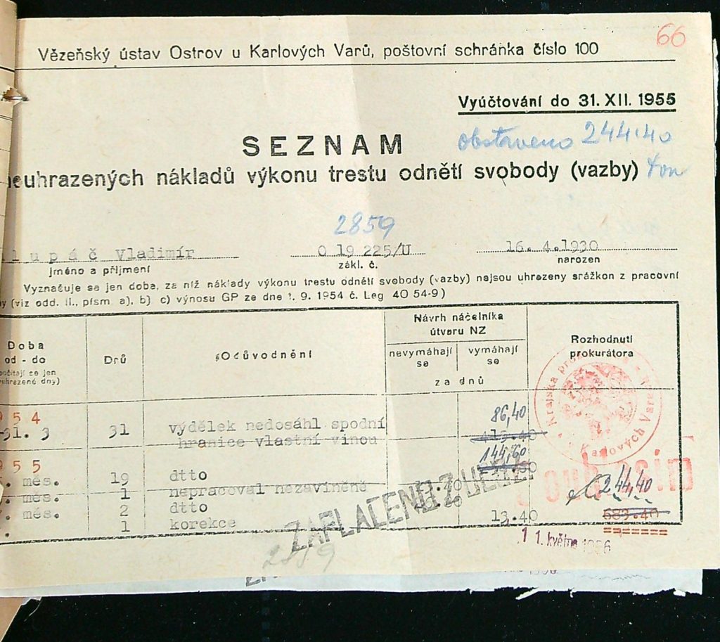 Chlupáč Osobní Vězeňský Spis (89)