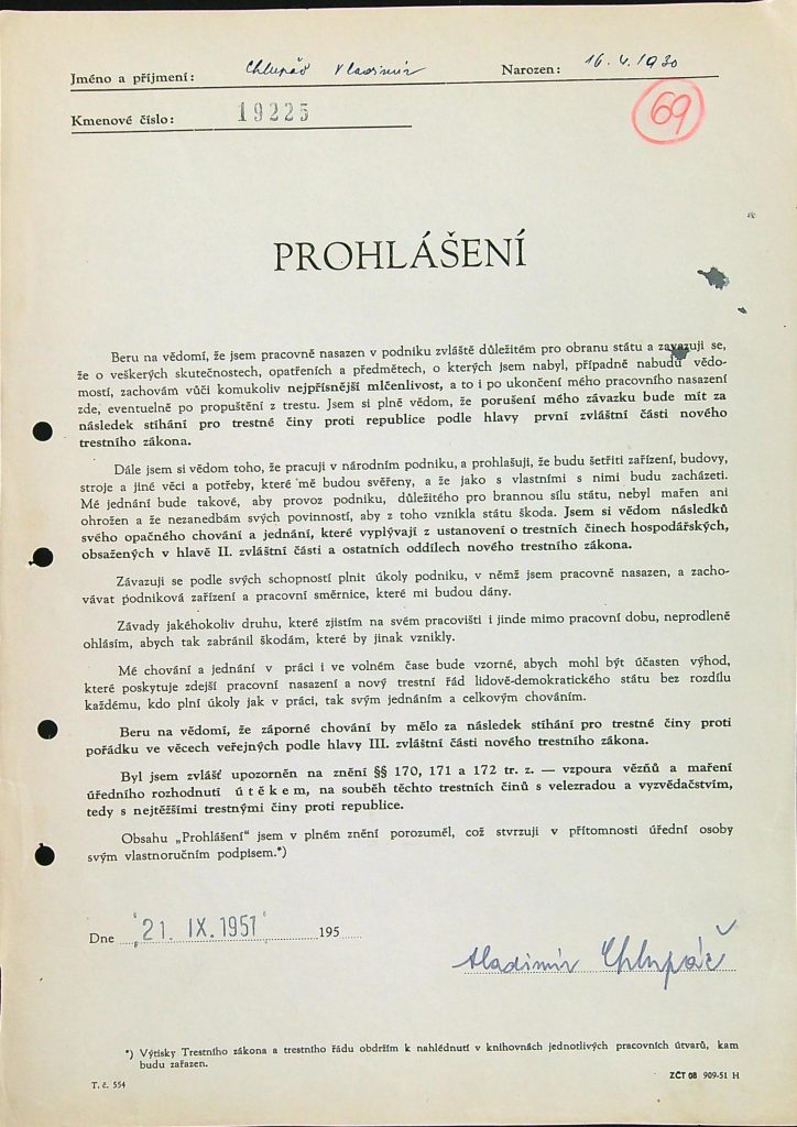 Chlupáč Osobní Vězeňský Spis (93)