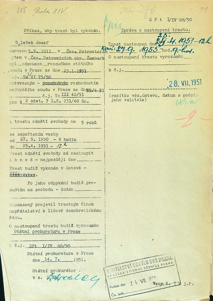 Doleček Osobní Vězeňský Spis (14)