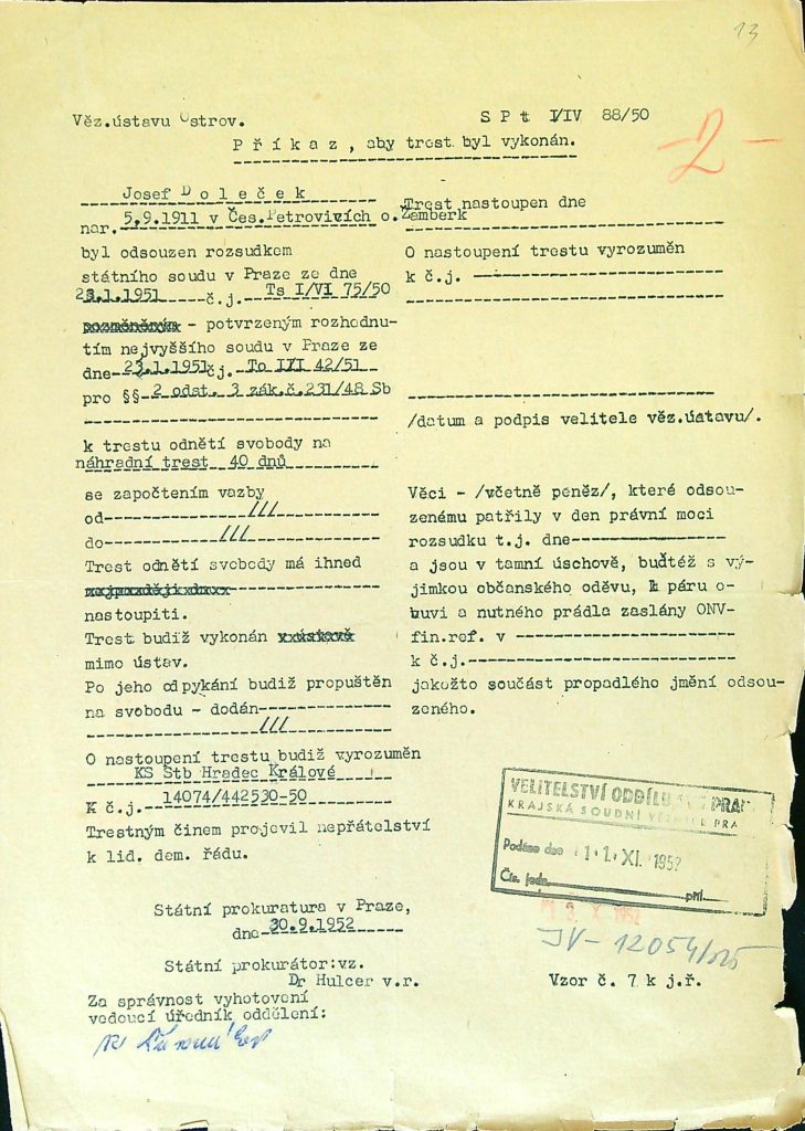 Doleček Osobní Vězeňský Spis (15)