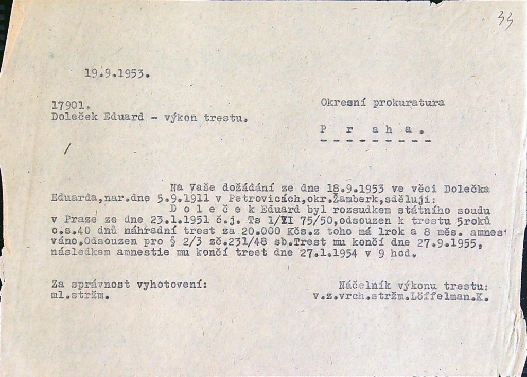 Doleček Osobní Vězeňský Spis (43)