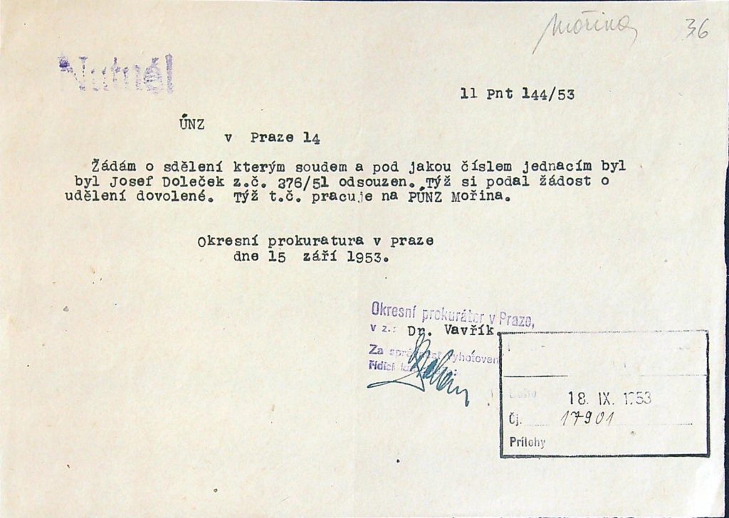 Doleček Osobní Vězeňský Spis (46)