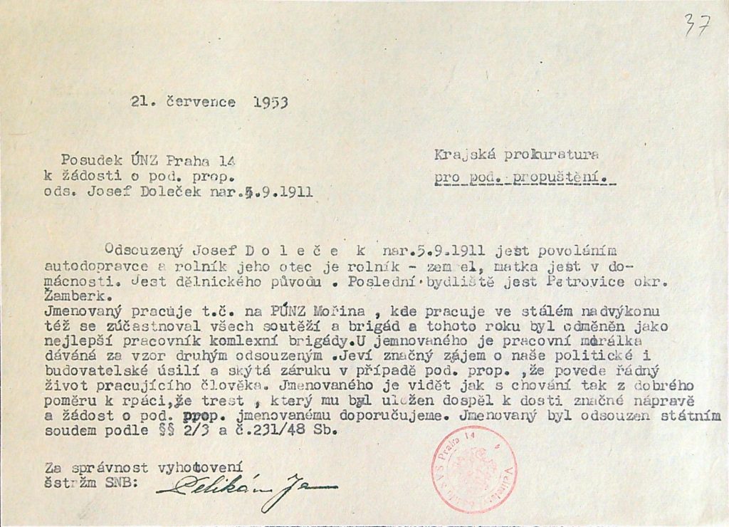 Doleček Osobní Vězeňský Spis (47)