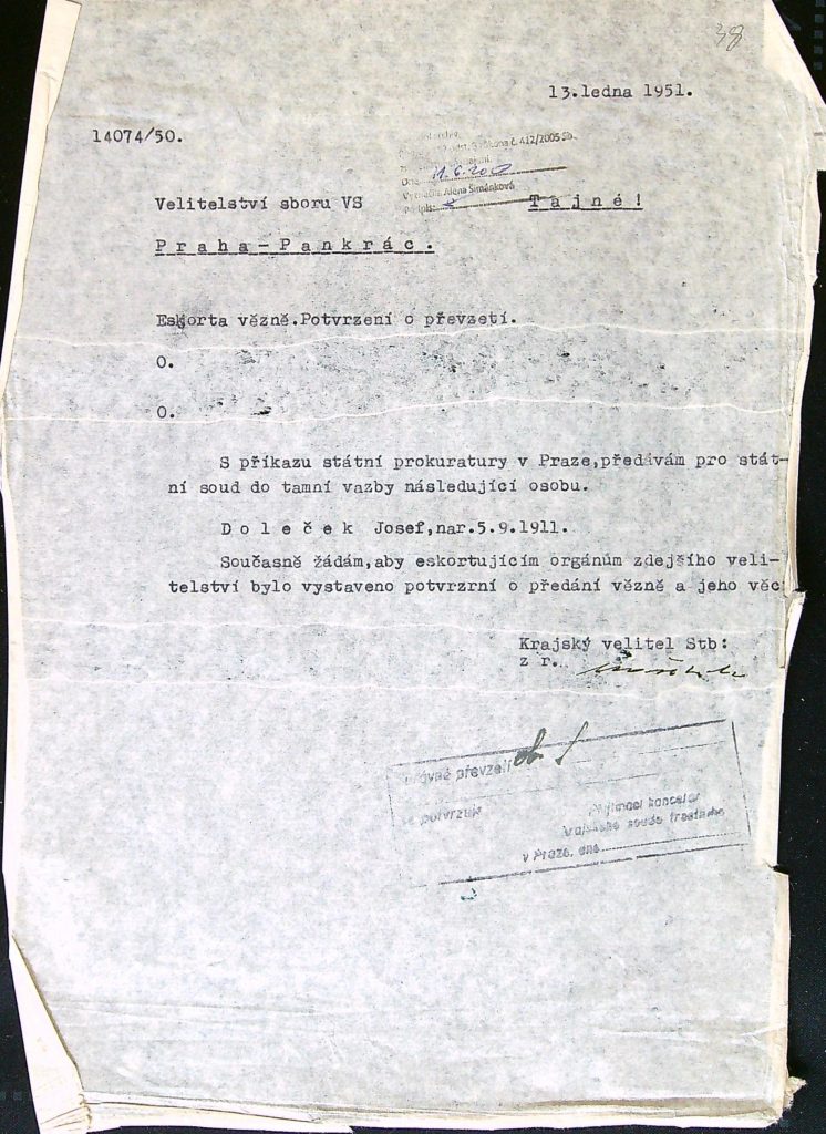 Doleček Osobní Vězeňský Spis (48)