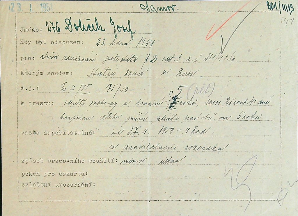 Doleček Osobní Vězeňský Spis (51)