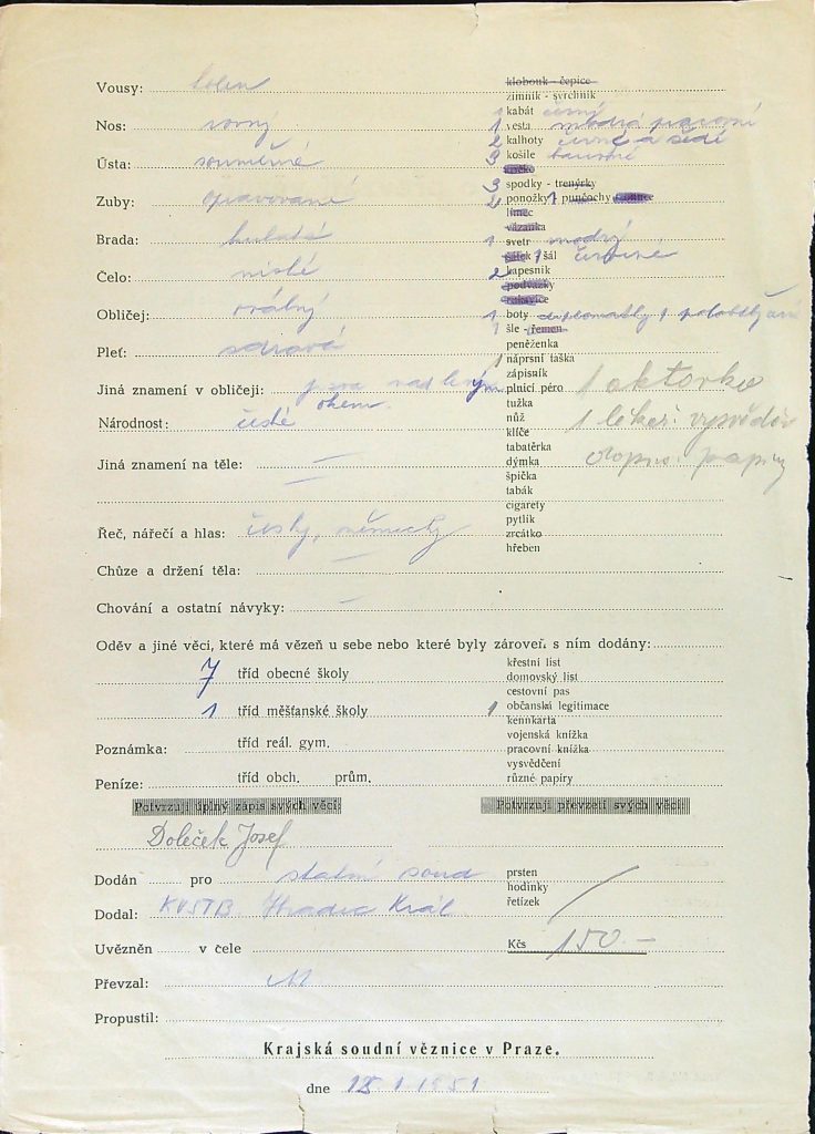 Doleček Osobní Vězeňský Spis (9)