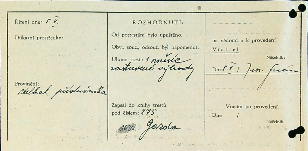 Hrdlička Osobní Vězeňský Spis (19)