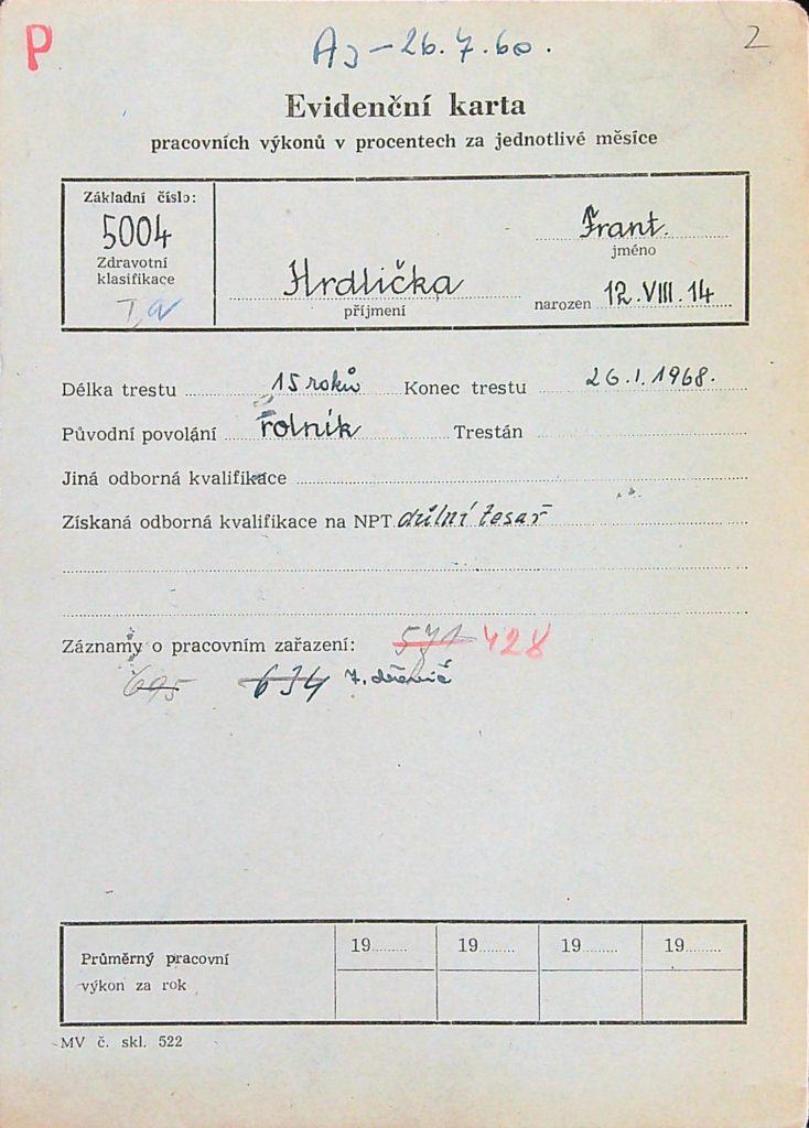 Hrdlička Osobní Vězeňský Spis (3)