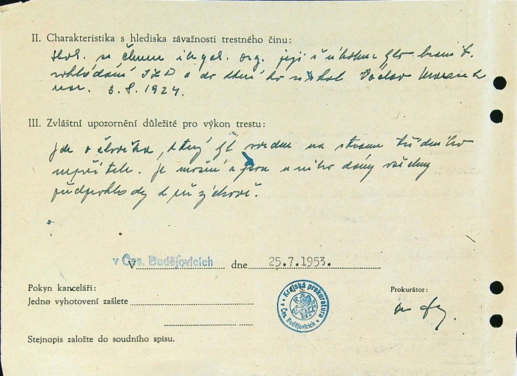 Hrdlička Osobní Vězeňský Spis (32)