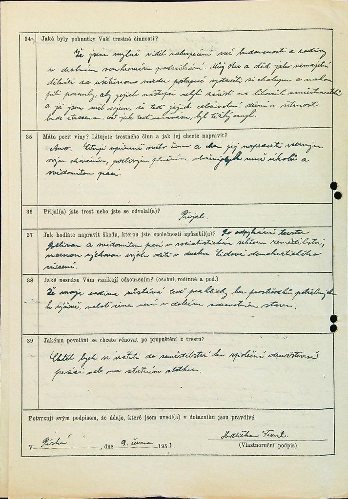 Hrdlička Osobní Vězeňský Spis (36)