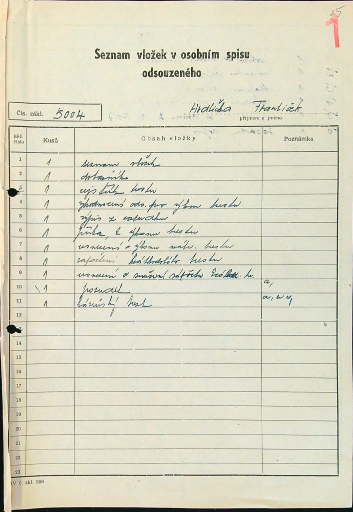 Hrdlička Osobní Vězeňský Spis (37)