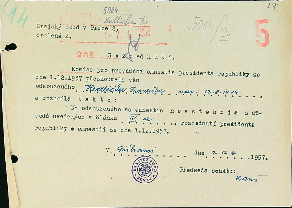 Hrdlička Osobní Vězeňský Spis (41)