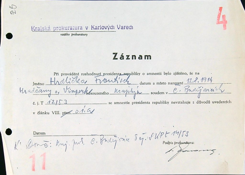 Hrdlička Osobní Vězeňský Spis (42)