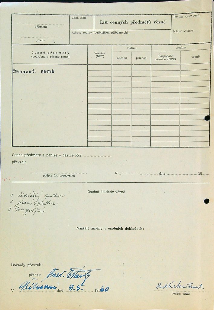 Hrdlička Osobní Vězeňský Spis (54)