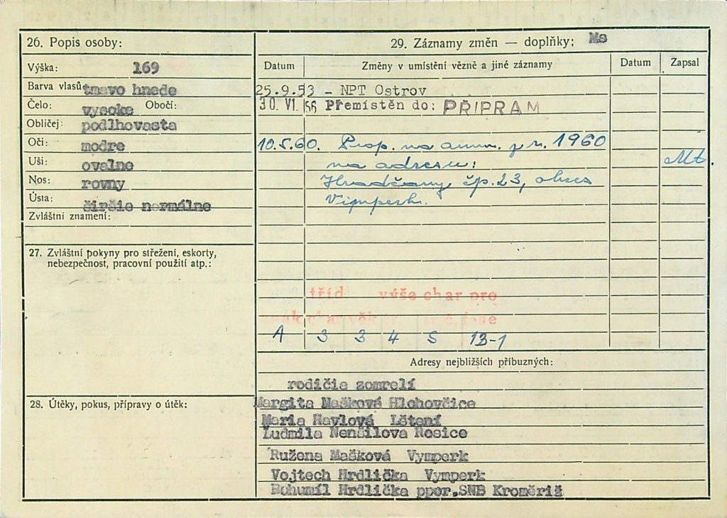 Hrdlička Osobní Vězeňský Spis (9)