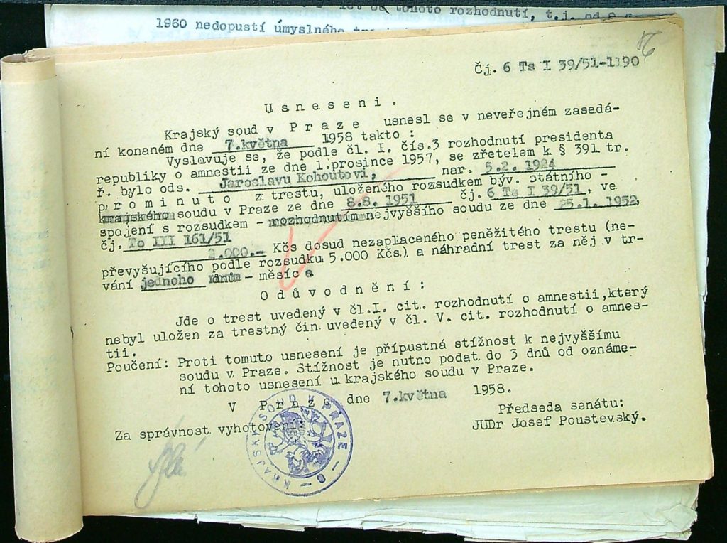 Kohout Usnesení O Rozhodnutí Amnestie (5)