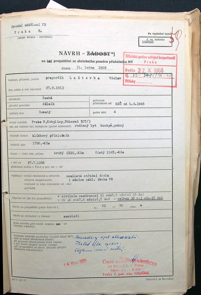 Laštovka Návrh Na Propuštění Ze Služebního Poměru Mv (1)