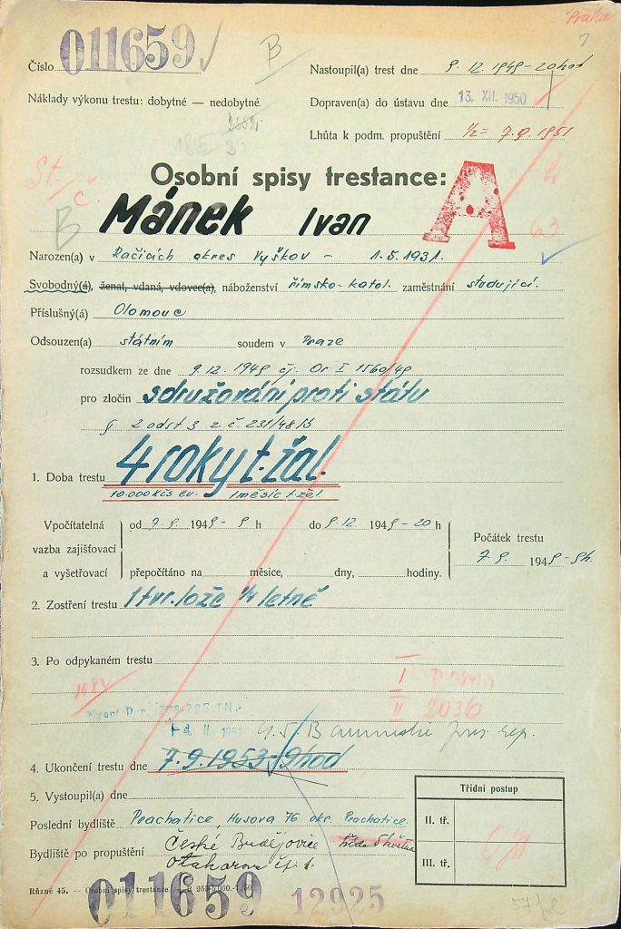 Mánek Osobní Vězeňský Spis (1)