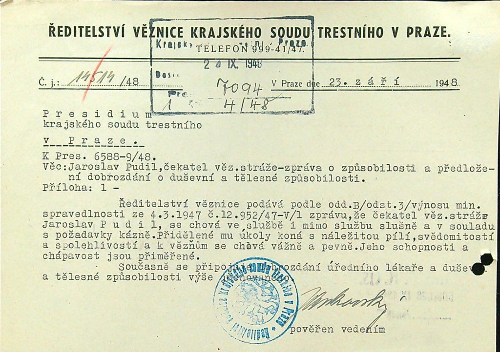 Pudil Dobrozdání O Duševní A Tělesné Způsobilosti (1)