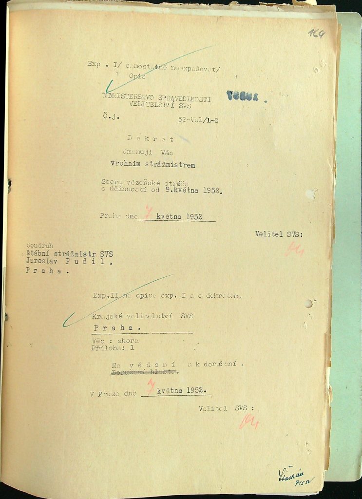 Pudil Jmenování Vrchním Strážmistrem Svs (3)