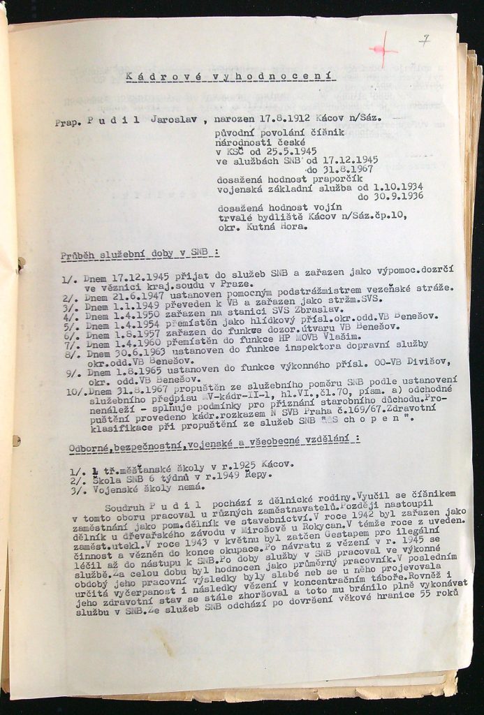 Pudil Kádrové Vyhodnocení (1)