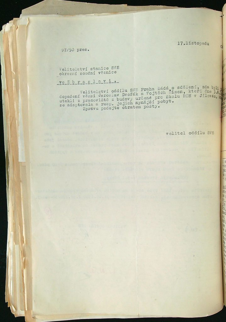 Pudil Kázeňský Trest Za Útěk Vězňů Svs Zbraslav (2)