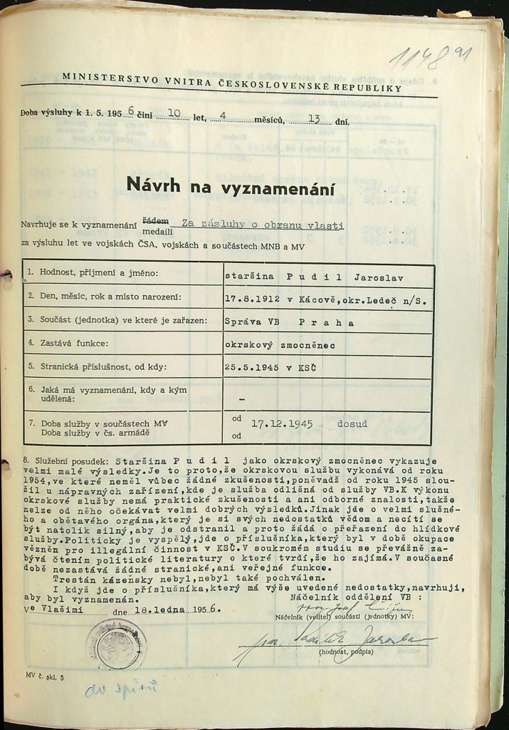 Pudil Návrh Na Vyznamenání (1)