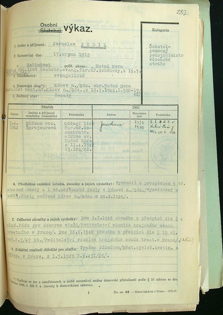 Pudil Osobní Výkaz (1)