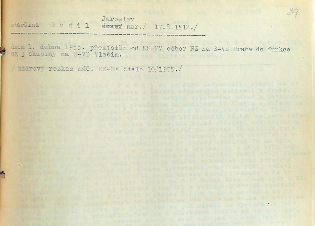 Pudil Přemístění Od Ks Mv Na S Vb