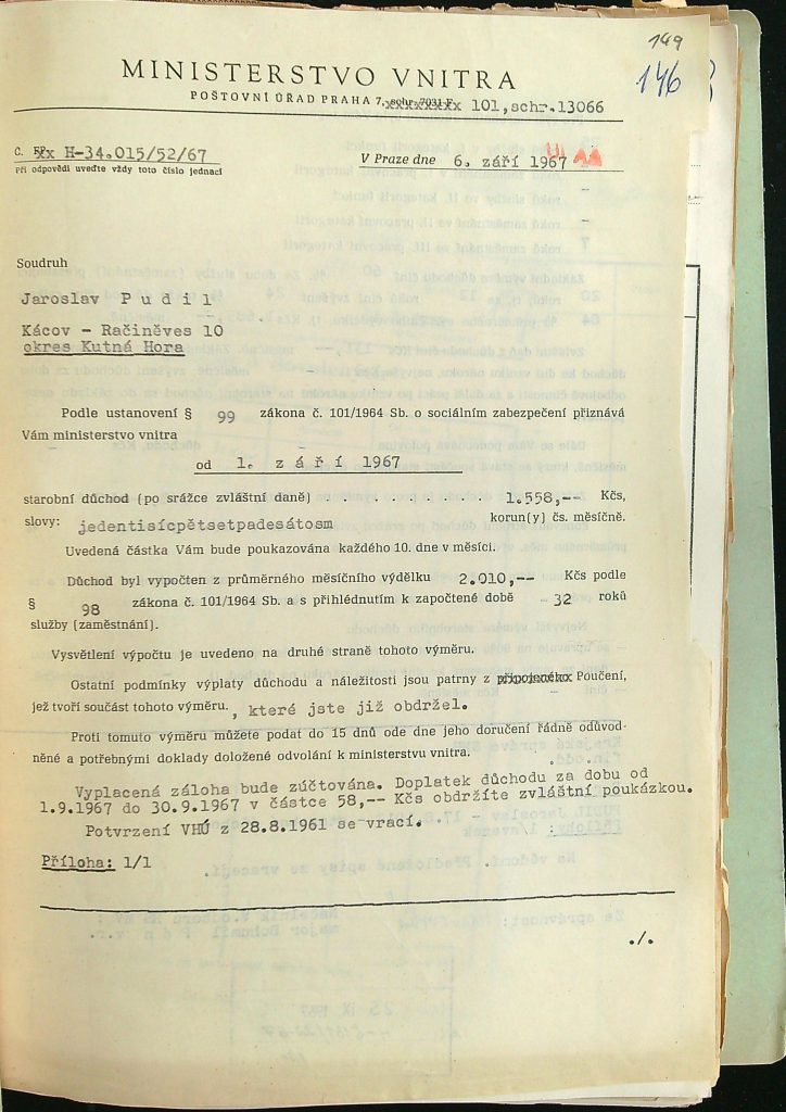 Pudil Přiznání Starobního Důchodu (1)