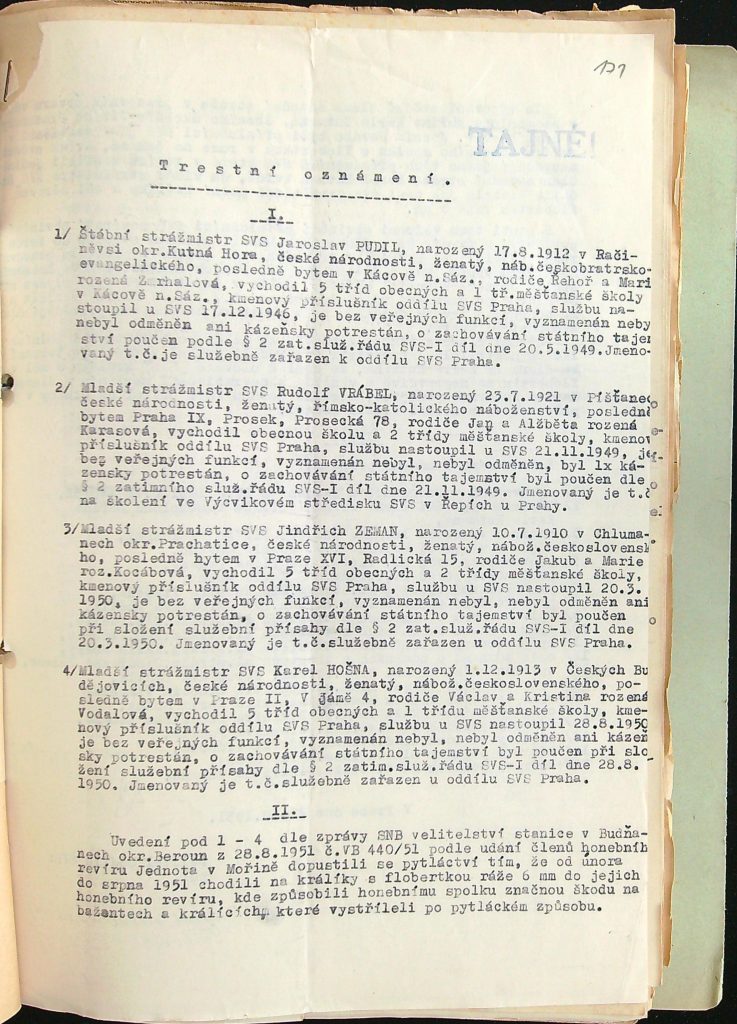 Pudil Trestní Oznámení Pro Podezření Z Pytláctví Mořina (1)