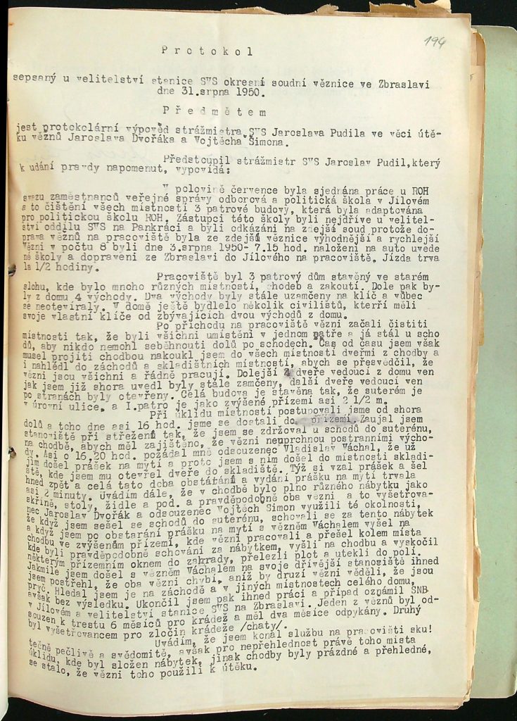 Pudil Útěk Vězňů Svs Zbraslav (1)