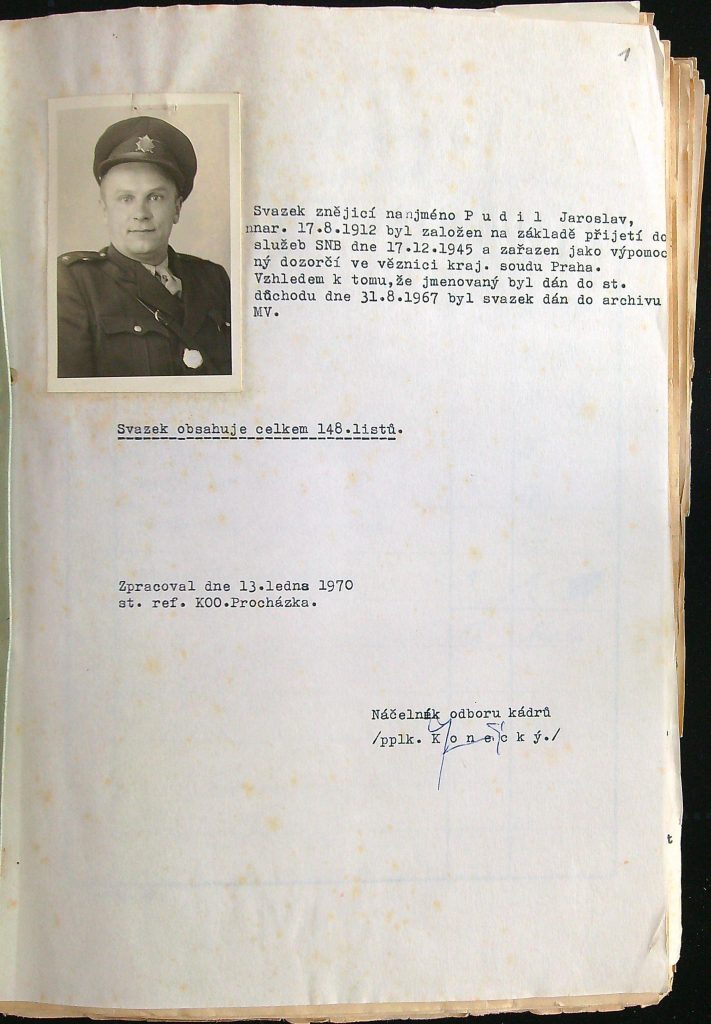 Pudil Úvod K Personálnímu Spisu