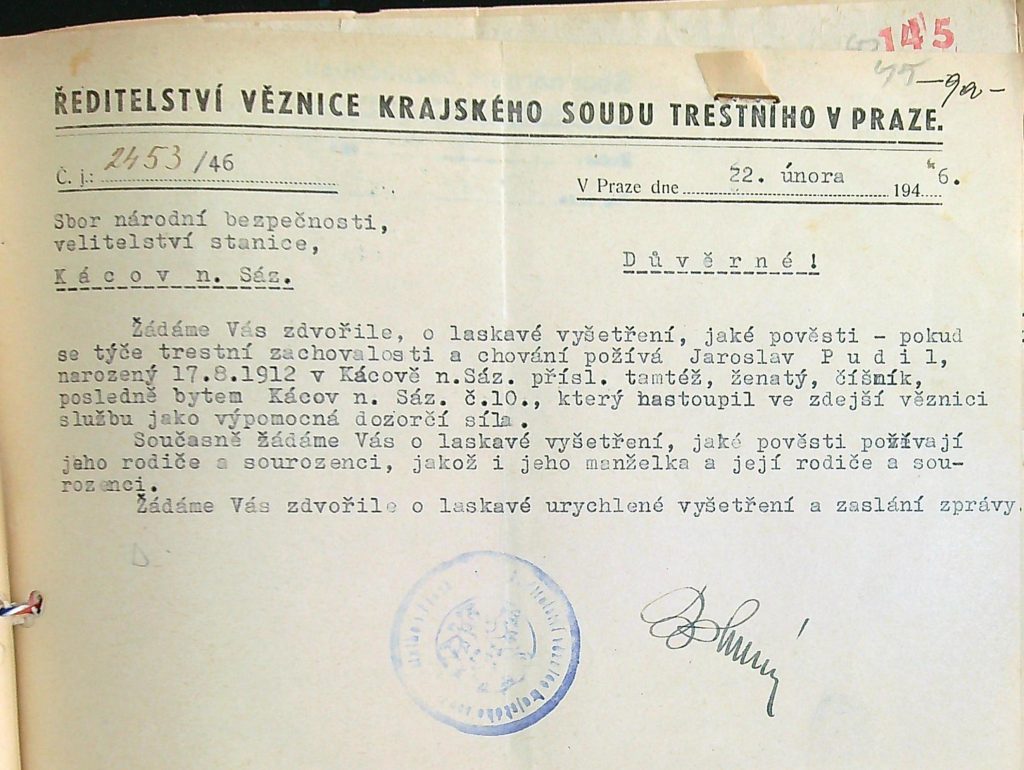 Pudil Vyšetření Pověsti (1)